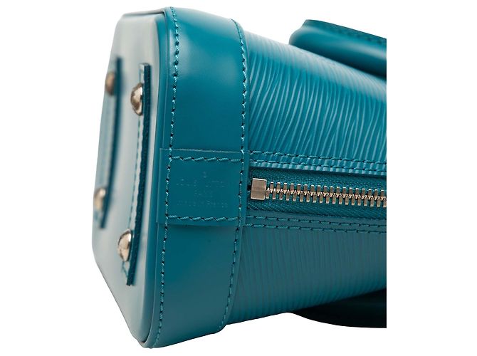 Borsa Louis Vuitton Alma BB in pelle Epi blu - Ansicht 5