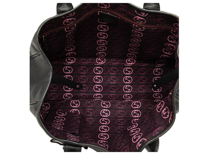 Tote Gucci Princy in pelle di vitello nera con banda Web Nero - vista 4