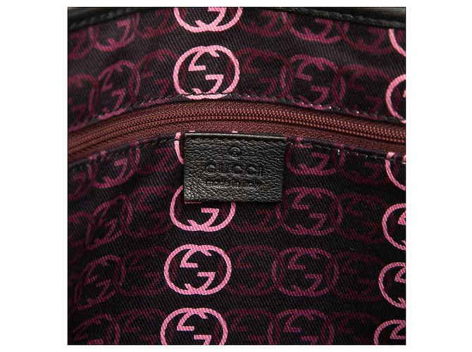 Tote Gucci Princy in pelle di vitello nera con banda Web Nero - vista 5