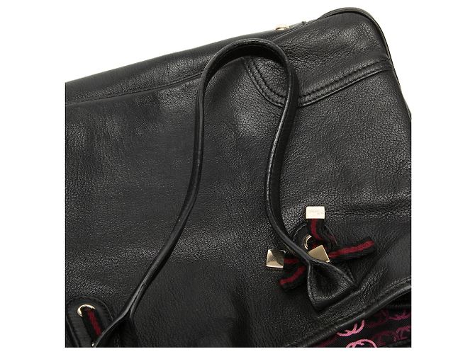 Tote Gucci Princy in pelle di vitello nera con banda Web Nero - vista 6