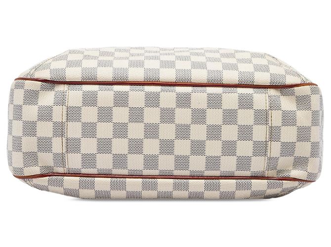 Borsa Satchel Louis Vuitton Damier Azur Soffi Bianca Bianco - vista 3