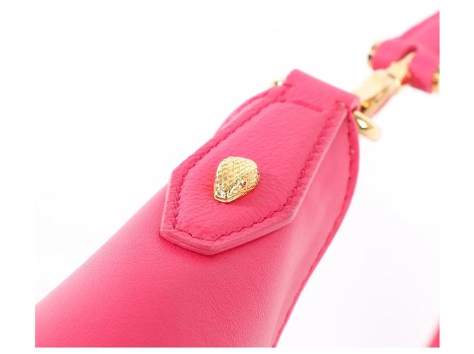 Bulgari Borsa a spalla Serpenti in pelle BVLGARI in rosa - vista 12