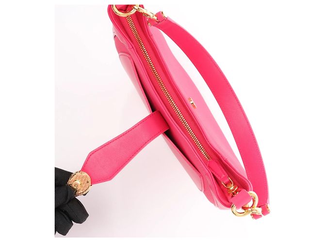 Bulgari Borsa a spalla Serpenti in pelle BVLGARI in rosa - vista 4