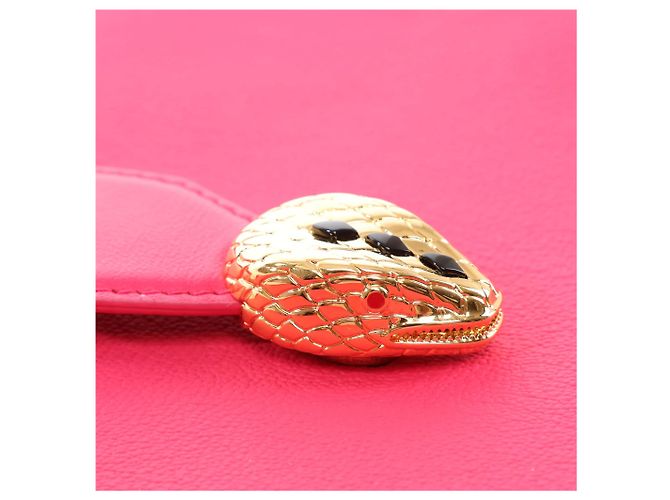 Bulgari Borsa a spalla Serpenti in pelle BVLGARI in rosa - vista 6