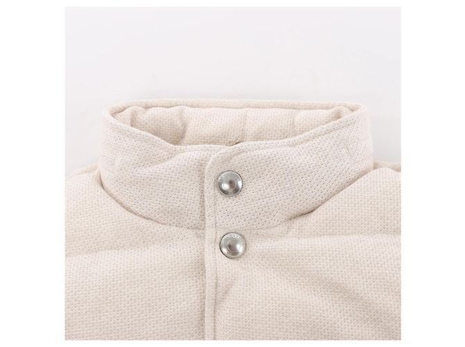 Autre Marque Eleventy Weste aus Leinen x Baumwolle in Beige, Größe 50 IT - Ansicht 7