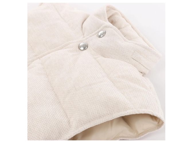 Autre Marque Eleventy Weste aus Leinen x Baumwolle in Beige, Größe 50 IT - Ansicht 8