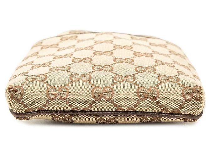 Borsa a tracolla Gucci GG Canvas Web beige - vista 3