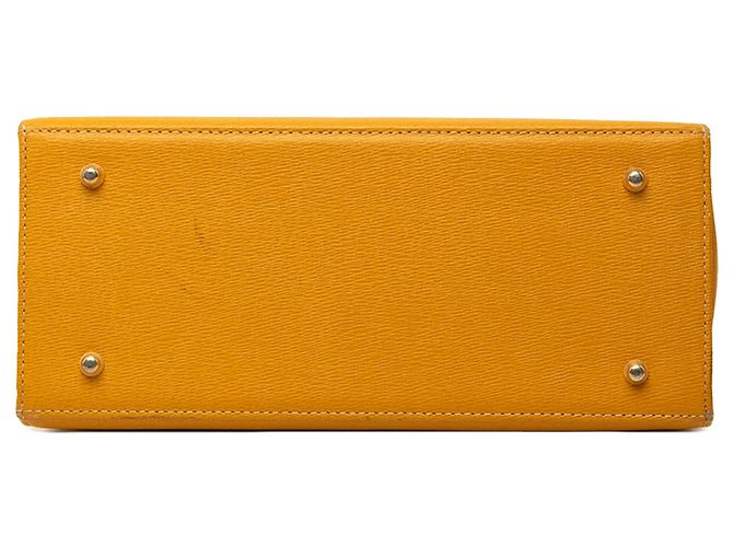 Borsa a mano Burberry in pelle gialla Giallo - vista 3