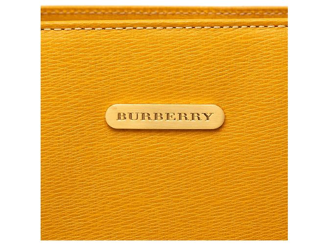Borsa a mano Burberry in pelle gialla Giallo - vista 5