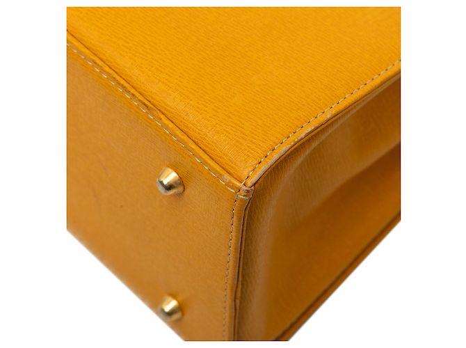 Borsa a mano Burberry in pelle gialla Giallo - vista 7