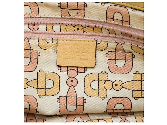 Gelbe Gucci Guccissima Abbey D Ring Tote - Ansicht 5