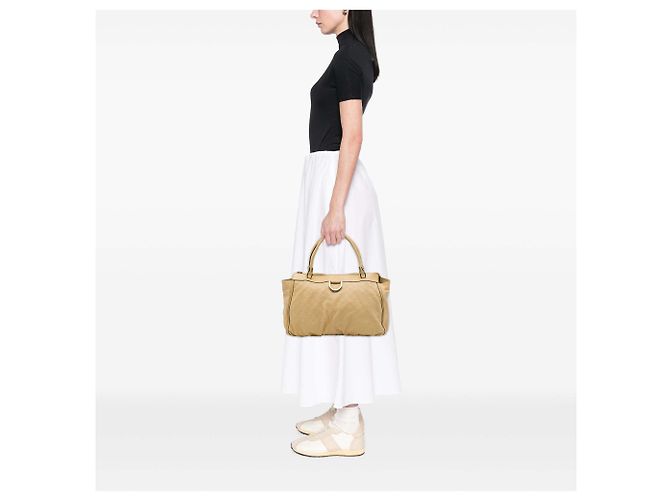Gelbe Gucci Guccissima Abbey D Ring Tote - Ansicht 6