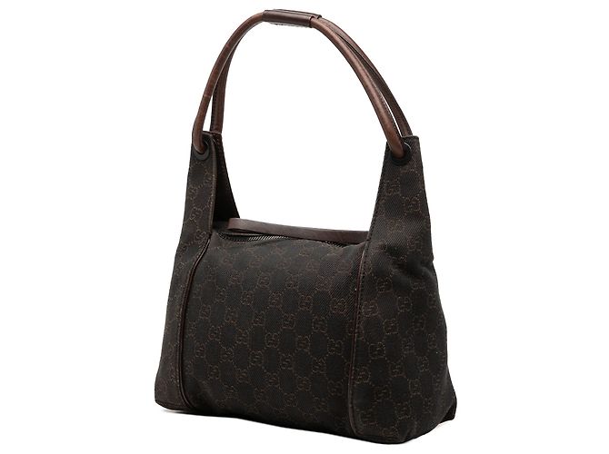 Borsa a mano Gucci GG Denim marrone - vista 2