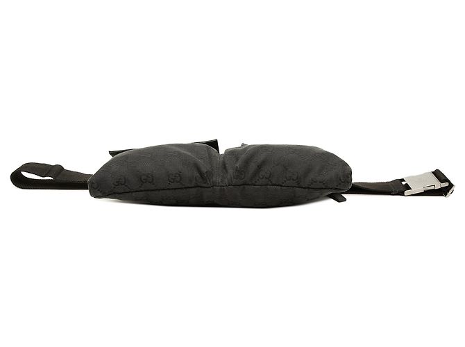 Borsetta cintura Gucci GG Canvas con doppia tasca nera Nero - vista 3