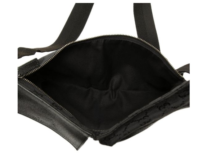 Borsetta cintura Gucci GG Canvas con doppia tasca nera Nero - vista 4