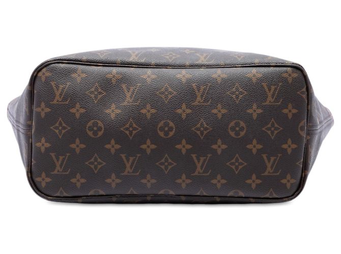 Sac cabas Louis Vuitton Monogram Neverfull MM Marron - vue 3