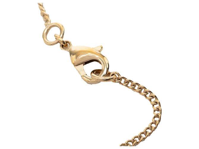 Collana con pendente Camelia smaltata nera Chanel CC placcata oro Nero - vista 4