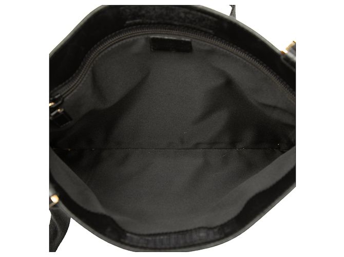 Borsa a tracolla Gucci GG Canvas e vitello nera Nero - vista 4
