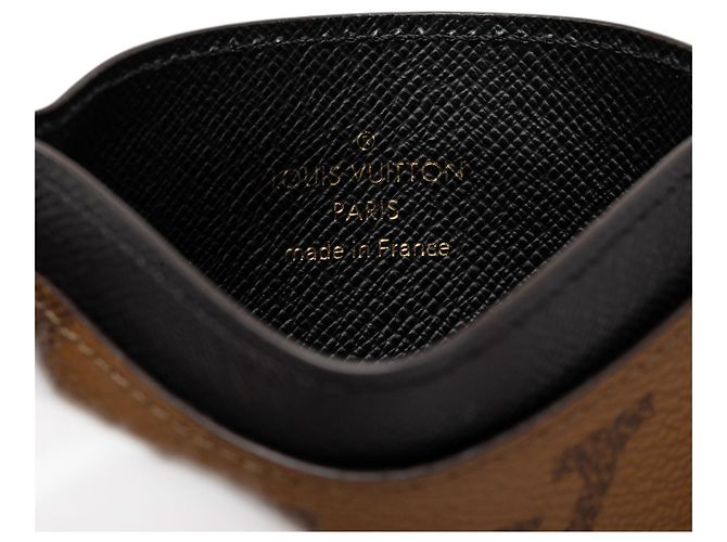Portacarte Louis Vuitton Monogram Reverse Side Up Marrone - vista 5