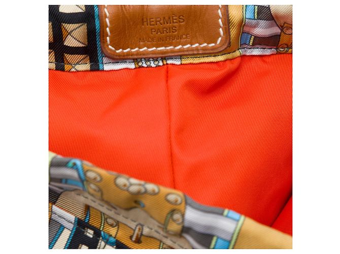 Hermès Silk Colliers De Chiens Fourbi Pouch 25 Grau - Ansicht 5