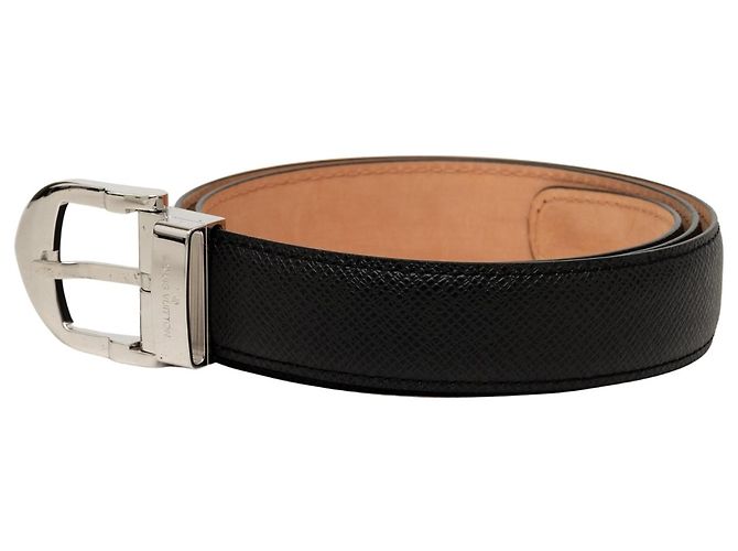 Louis Vuitton Taiga Klassischer Gürtel Schwarz - Ansicht 2