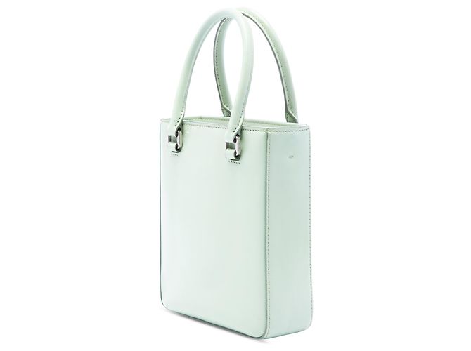 Tote Bolsa Satchel Prada Small em couro Spazzolato verde - vista 2
