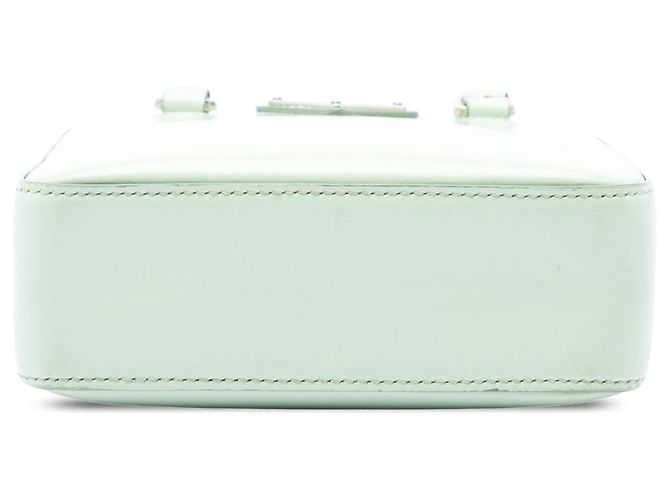 Tote Bolsa Satchel Prada Small em couro Spazzolato verde - vista 3