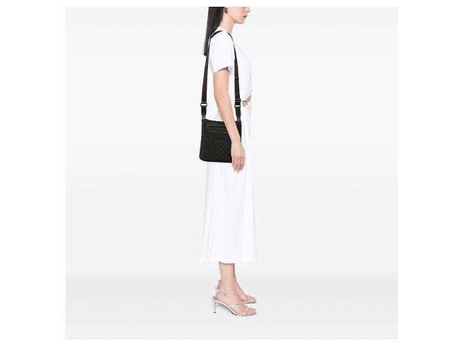 Borsa a tracolla Gucci GG Canvas nera Nero - vista 6