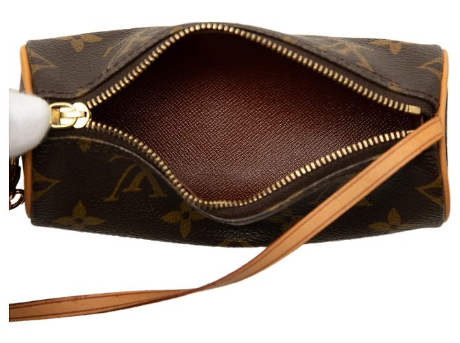 Borsa a mano Louis Vuitton Monogram Papillon Pochette Marrone - vista 4