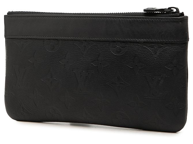 Louis Vuitton Monogram Shadow Pochette Discovery PM Clutch Bag Schwarz - Ansicht 2