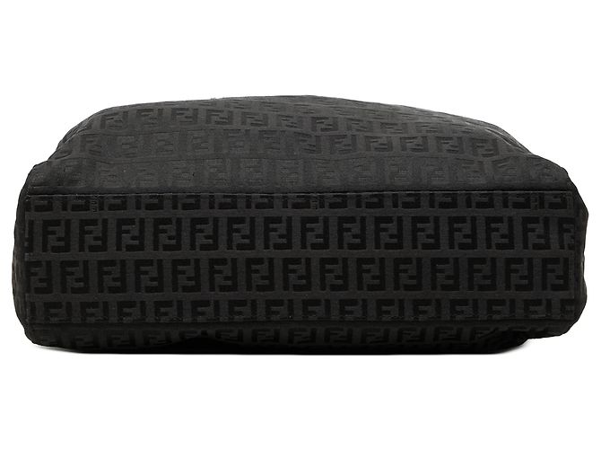 Borsa Tote Fendi Zucchino Canvas nera Nero - vista 3