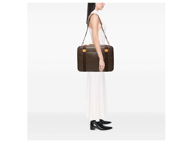 Borsa da viaggio Louis Vuitton Monogram Satellite 53 Marrone - vista 6