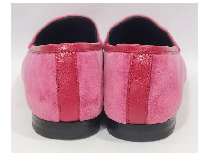 Gucci Mocassini Jordaan Horsebit in velluto Rosa - vista 7