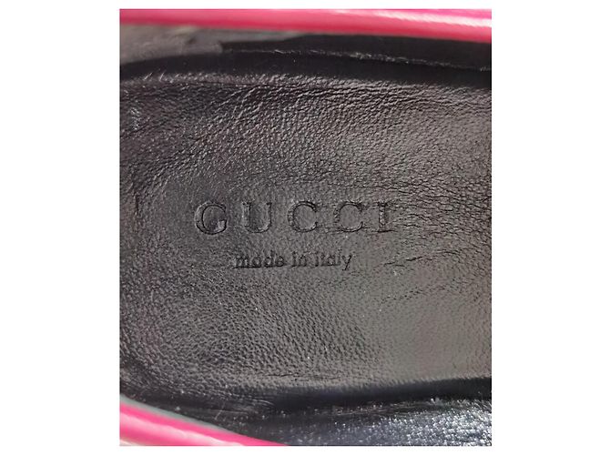 Gucci Mocassini Jordaan Horsebit in velluto Rosa - vista 9