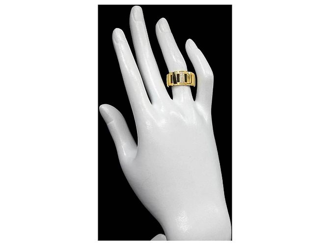 Anel Faixa Chaumet Class One #52 Dourado - vista 9