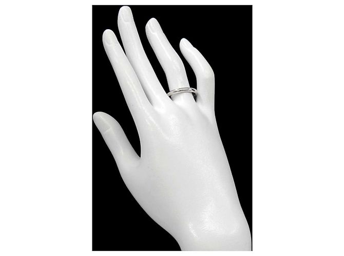 Anello fede Chaumet Eternelles in platino Argento - vista 8