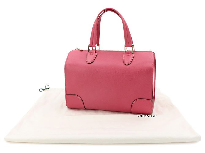 Borsa Valextra Babila Medium Rosa - vista 2