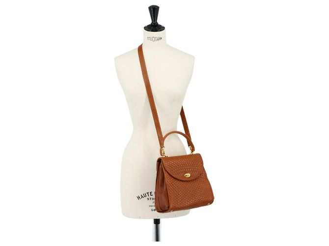 Bolso de piel acolchada Bally Castaño - vista 10
