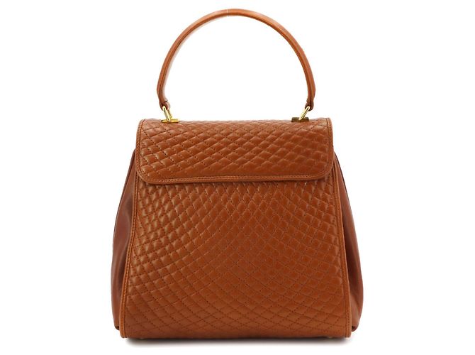 Bolso de piel acolchada Bally Castaño - vista 2