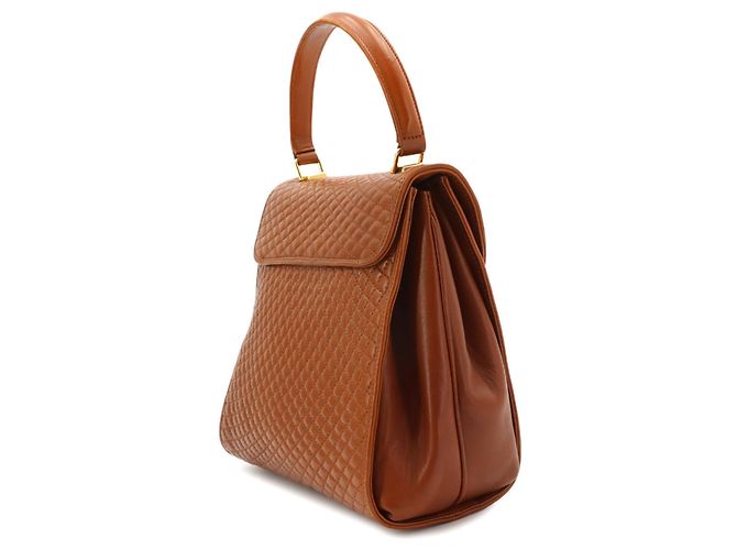 Bolso de piel acolchada Bally Castaño - vista 3