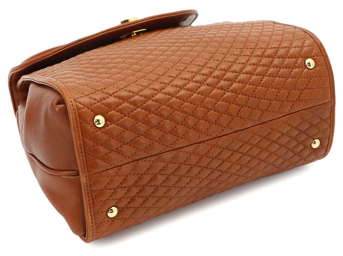 Bolso de piel acolchada Bally Castaño - vista 4