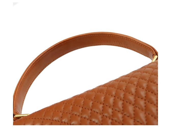 Bolso de piel acolchada Bally Castaño - vista 8