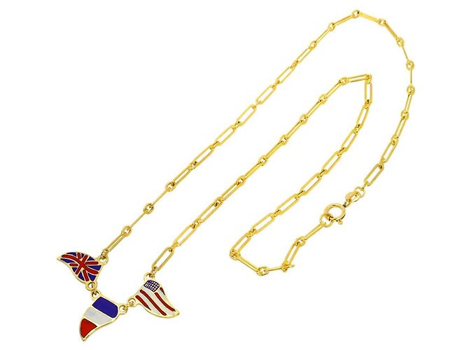 Collana smaltata Valentino in oro giallo 18K D'oro - vista 3