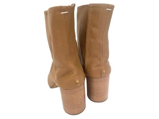 Maison Martin Margiela Maison Margiela Botines Tabi Cuero Camel Camello - vista 5