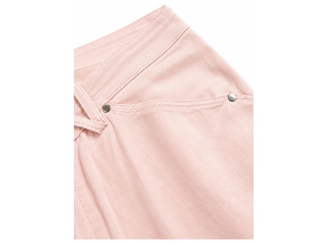 Pantalones rectos de lino rosa palo para mujer Max Mara Puro Lino – IT 42 - vista 5