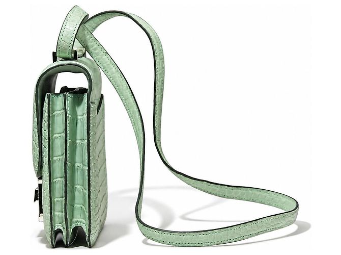 Hermès Constance 18 Mini Alligator Matt Vert d’Eau Verde chiaro - vista 2