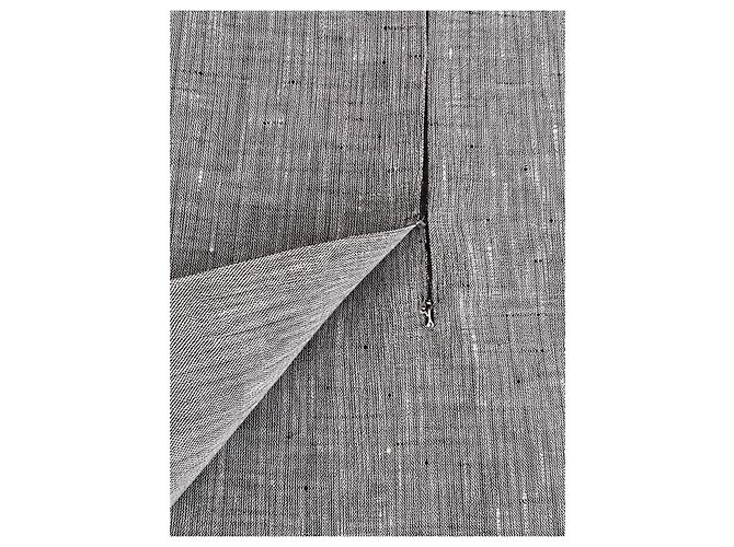 Falda lápiz Max Mara Puro Lino para mujer en lino 100% Grey Mélange – IT 44 Gris - vista 11