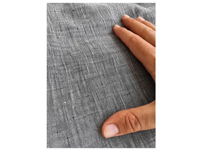 Falda lápiz Max Mara Puro Lino para mujer en lino 100% Grey Mélange – IT 44 Gris - vista 9
