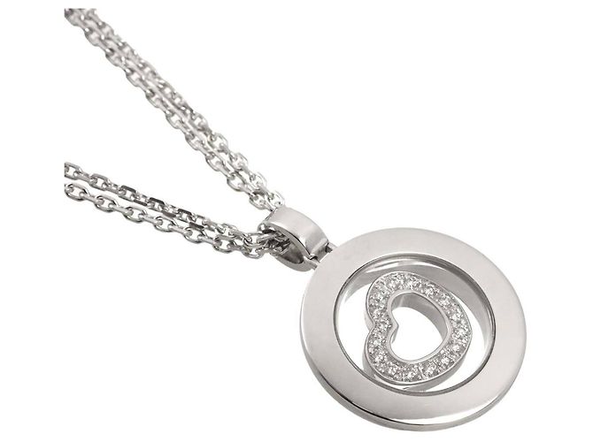 Chopard Happy Spirit Diamantenhalskette Silber - Ansicht 4