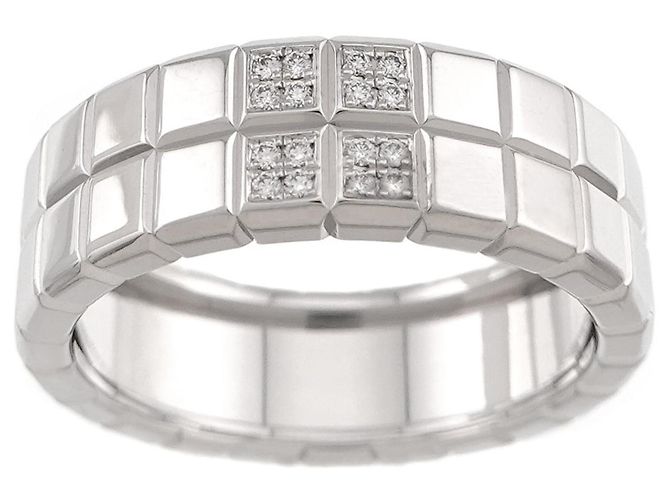 Anillo Chopard Ice Cube 2 en oro blanco de 18K Plata - vista 3